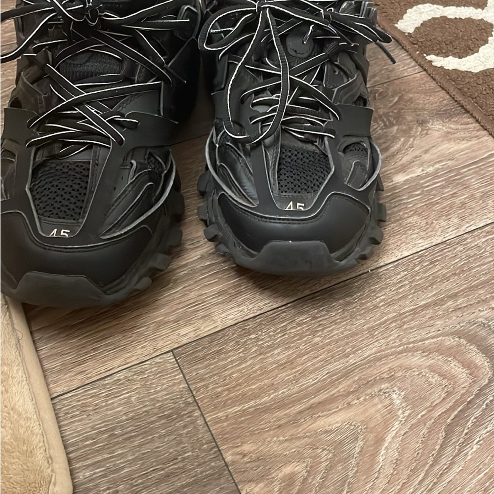 Balenciaga Black Athletic Shoes with Chunky Design